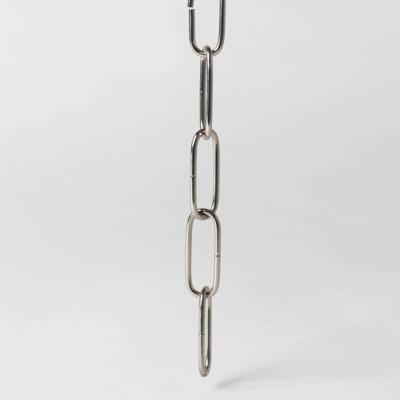 Chrome ketting industrieel ovaal 38mm schakels