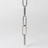 Chrome ketting industrieel ovaal 38mm schakels