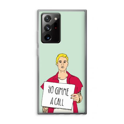 Gimme a call: Samsung Galaxy Note 20 Ultra / Note 20 Ultra 5G Transparant Hoesje