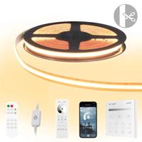 9 meter warm wit led strip cob met 600 leds per meter - complete set
