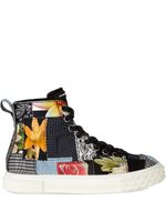 Giuseppe Zanotti baskets montantes à design patchwork - Noir - thumbnail