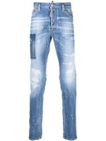 DSQUARED2 jean à logo imprimé - Bleu