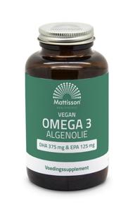 Vegan omega 3 algenolie DHA 375mg EPA 125mg