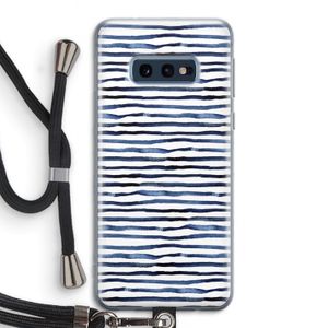 Verrassende lijnen: Samsung Galaxy S10e Transparant Hoesje met koord