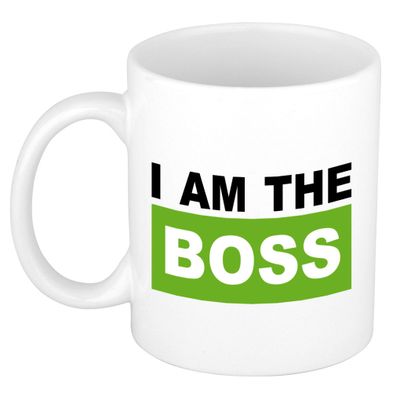 Cadeau mok voor baas - groen - grappig - keramiek - 300 ml - boss Cadeau mok voor baas - groen - grappig - keramiek - 300 ml - boss