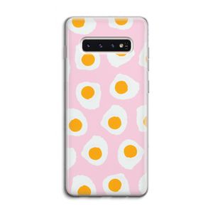 Dancing eggs: Samsung Galaxy S10 4G Transparant Hoesje