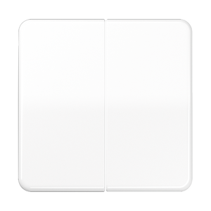 Jung CD500 drukknop voor serieschakelaar en impulsdrukkers wit CD 595 WW