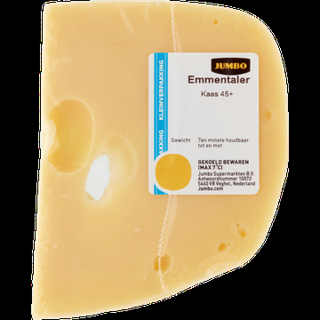 Jumbo Emmentaler Kaas 45+ Kleinverpakking 90 g
