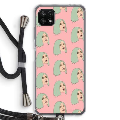 King Kylie: Samsung Galaxy A22 5G Transparant Hoesje met koord