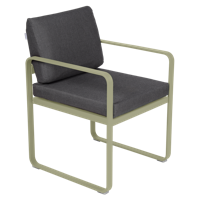 Fermob Bellevie dining armchair tuinstoel Willow green - Graphite - thumbnail