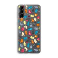 Kleurrijke katten: Samsung Galaxy S21 Plus Transparant Hoesje