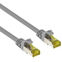 Cat 7 - S/FTP - Netwerkkabel - Patchkabel - Afgeschermd - 10 Gbps - 3 meter - Grijs - Allteq - thumbnail