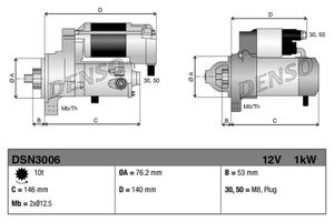 Startmotor / Starter DSN3006