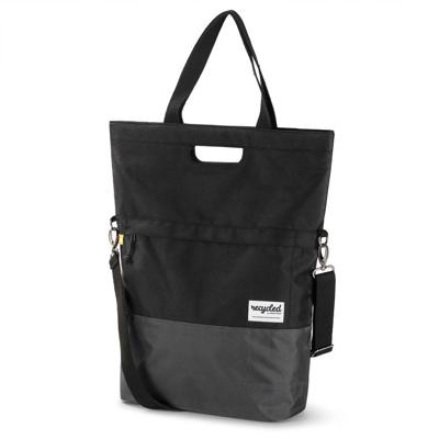 Urbanproof Urban proof fietsshopper recycled zwart/grijs