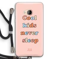 Cool Kids Never Sleep: HTC U Play Transparant Hoesje met koord