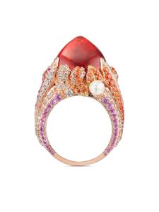 Anabela Chan bague Goldenberry Sugarloaf en or rose 18ct - Orange