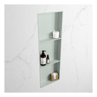Wandnis Solid Surface Easy | In- en opbouw | 30x90x8 cm | 3 vakken | Greey