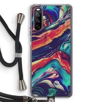 Chameleon Sun: Sony Sony Xperia 10 III Transparant Hoesje met koord