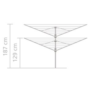 Brabantia Lift-O-Matic Droogmolen 60 m + Grondanker