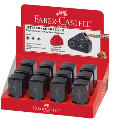 Faber Castell puntenslijper "Sleeve" Mini enkel zwart
