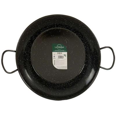 Paella Pan La Dehesa Zwart Geëmailleerd Staal Ø 40 cm (4 Stuks)