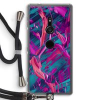 Pink Clouds: Sony Xperia XZ2 Transparant Hoesje met koord