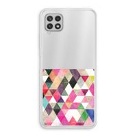 Gekleurde driehoekjes: Samsung Galaxy A22 4G Transparant Hoesje