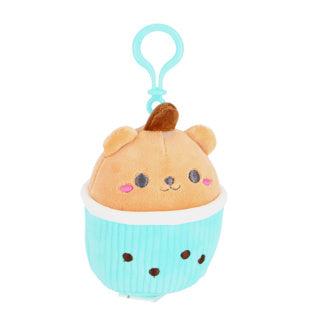 Pluchiez sleutelhanger pluche cupcake 10 cm 3 assorti