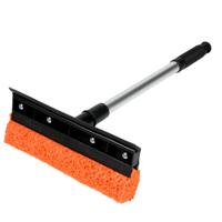 Benson Care raamwisser - zwart/oranje - rubber met spons - 36 cm - ramen lappen - ramenwisser