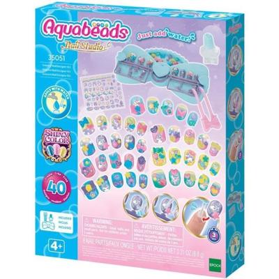 Mijn Manicureset - AQUABEADS - Eenhoorn - 40 Nagels - Stickers