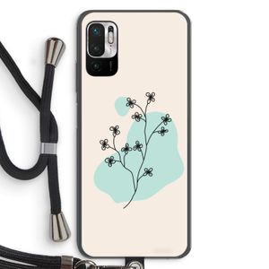 Love your petals: Xiaomi Redmi Note 10 5G Transparant Hoesje met koord