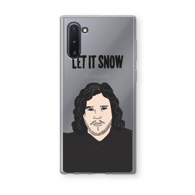Let It Snow: Samsung Galaxy Note 10 Transparant Hoesje