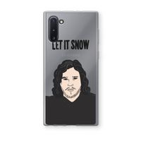 Let It Snow: Samsung Galaxy Note 10 Transparant Hoesje
