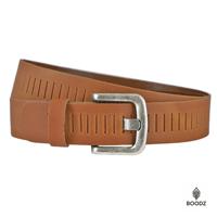 Boodz Leren Gleufjes Riem 4 cm Cognac Boodz Leren Gleufjes Riem 4 cm Cognac