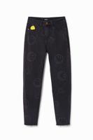 Mom jeans met Smiley® - BLACK - 40