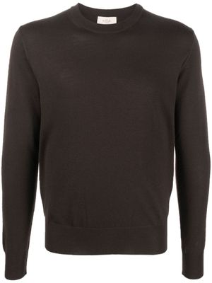 Altea pull en maille fine à manches longues - Marron