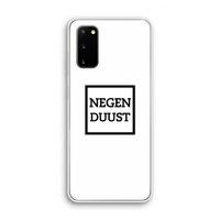 Negenduust vierkant: Samsung Galaxy S20 Transparant Hoesje Negenduust vierkant: Samsung Galaxy S20 Transparant Hoesje