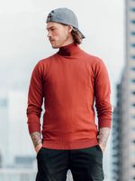 40% korting - Petrol Industries Heren Fijngebreide coltrui Russet - XS - thumbnail