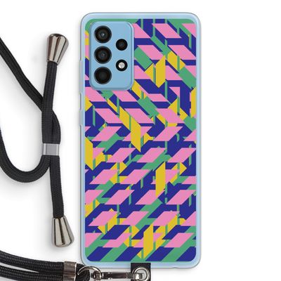Skew Blush 1: Samsung Galaxy A52 Transparant Hoesje met koord
