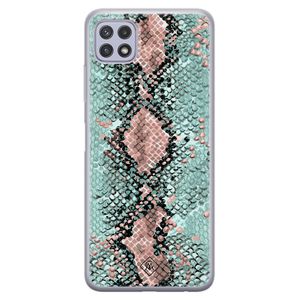 Samsung Galaxy A22 5G siliconen hoesje - Snake pastel