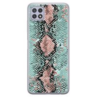 Samsung Galaxy A22 5G siliconen hoesje - Snake pastel