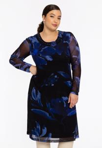 Yoek Jurk VALENTINE | Blauw | Maat 58/60