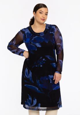 Yoek Jurk VALENTINE | Blauw | Maat 58/60