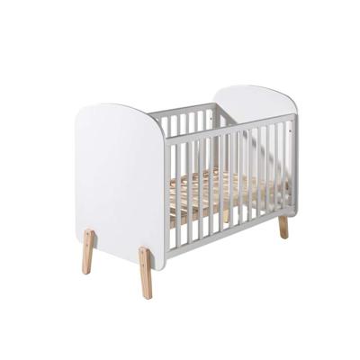 Leen Bakker - Vipack Babybed Kiddy - 60x120 Cm - MDF/Grenenhout - Wit - 128.4x68x94 Cm