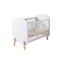 Leen Bakker - Vipack Babybed Kiddy - 60x120 Cm - MDF/Grenenhout - Wit - 128.4x68x94 Cm