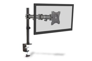 Digitus DA-90361 1-voudig Monitor-tafelbeugel 38,1 cm (15) - 68,6 cm (27) Draaibaar, In hoogte verstelbaar, Kantelbaar, Zwenkbaar, Roteerbaar