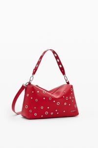 Handtas met studs - RED - U