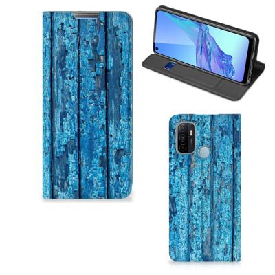 OPPO A53 | A53s Book | Wallet Case | Wood Blue