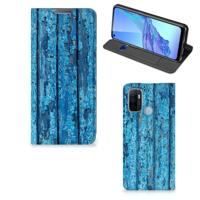 OPPO A53 | A53s Book | Wallet Case | Wood Blue