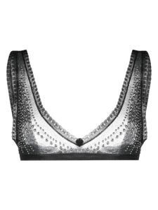 Rabanne soutien-gorge à perles - Noir